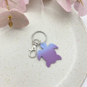 Schildkröten Schlüsselanhänger - lila-mix