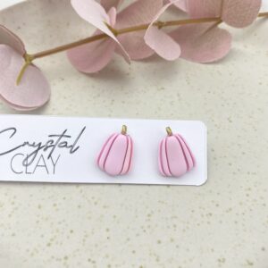 Kürbis Ohrstecker Mittel - Rose