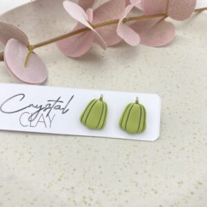 Kürbis Ohrstecker Mittel - Pistazie