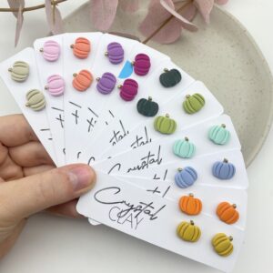 Kürbis Ohrstecker klein