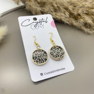 Manila Ohrringe - Leopardenmuster
