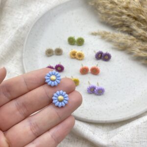 Daisy Ohrstecker - Himmelblau