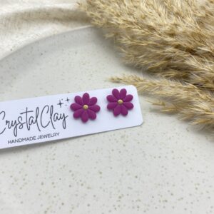 Flora Ohrstecker - Purpur