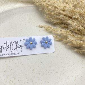 Flora Ohrstecker - Himmelblau