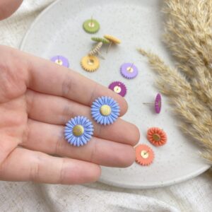 Magarete Ohrstecker - Himmelblau