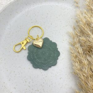 Mandala Schlüsselanhänger mit Herz - einzelstueck-3