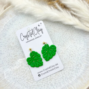 Monstera Ohrringe - Tropisch