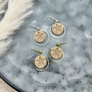Sanddollar Ohrringe - Gold