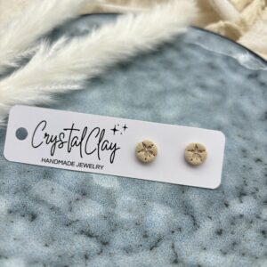 Sanddollar Ohrstecker - kleine Variante