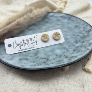Sanddollar Ohrstecker - große Variante