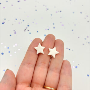 Stern Ohrstecker - 0 Weiß