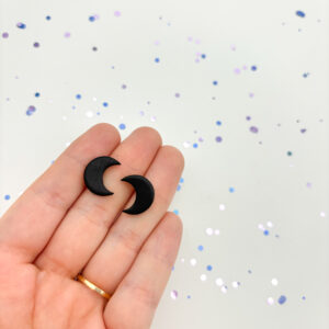 Luna Ohrstecker - 9 Schwarz