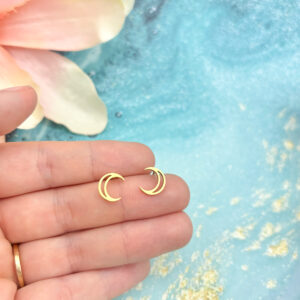 Crescent Ohrstecker - Gold