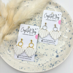 Carla Ohrringe - Weiß