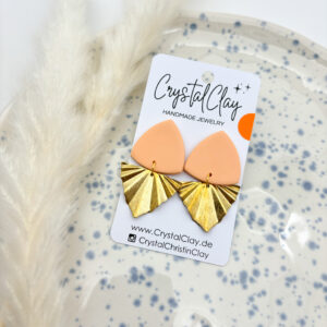 Lou Ohrringe - Pfirsich