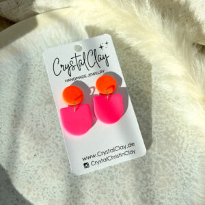 Charlie Ohrringe - Neon Pink/Orange