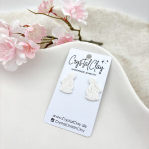 Hasen Ohrringe - Variante 2 (Ohrstecker)