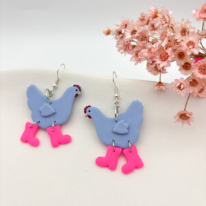 Wilde Hühner Ohrringe - Variante 7