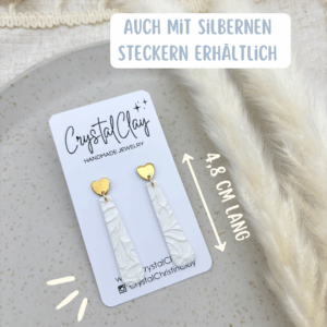 Martha -Bridal- Ohrringe - Weiß