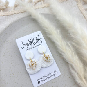 Olivia -Bridal- Ohrringe - Weiß