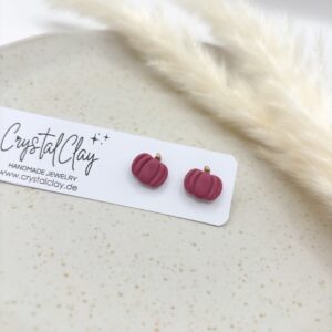 Kürbis Ohrstecker klein - Berry