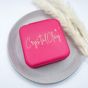 Schmuckschatulle klein - Pink mit goldenen Schriftzug