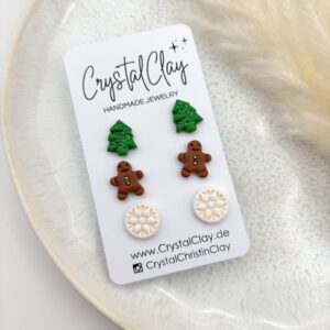 Weihnachtsohrstecker 3er Pack - Pack 5