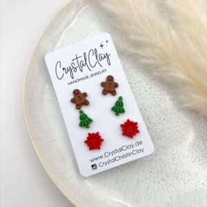 Weihnachtsohrstecker 3er Pack - Pack 3