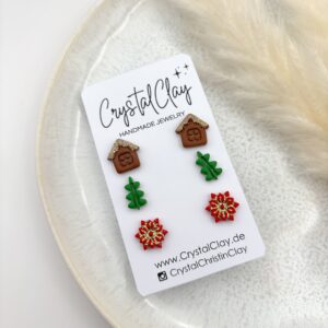 Weihnachtsohrstecker 3er Pack - Pack 2