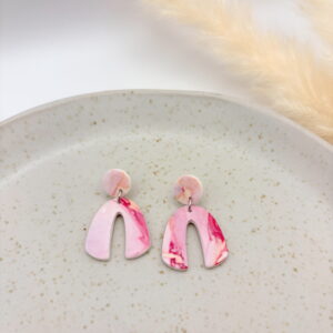 Kylie Ohrringe Einzelstücke - Aquarellmuster