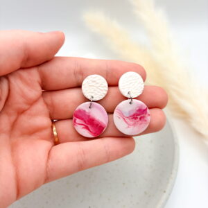 Lije Ohrringe Einzelstücke - Weiß/Aquarell (2)