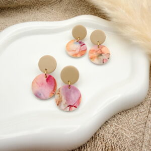 Lije Ohrringe Einzelstücke - Sahara/Aquarell (vorne)