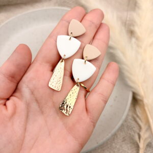 Valerie 24k vergoldet - Weiß/Sahara