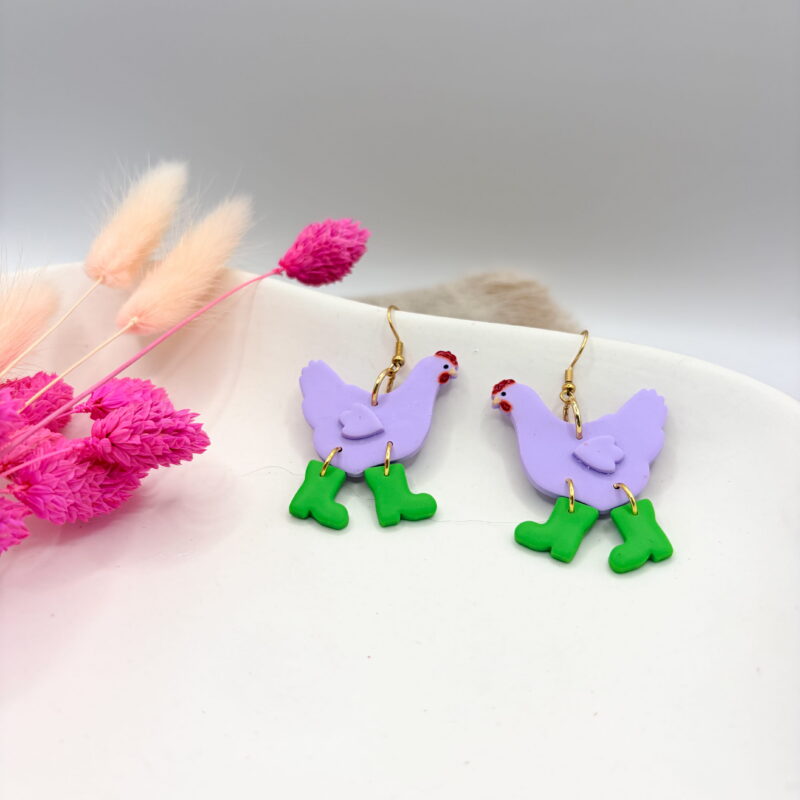 Wilde Hühner Ohrringe – Bild 18