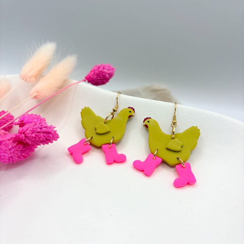 Wilde Hühner Ohrringe – Bild 26