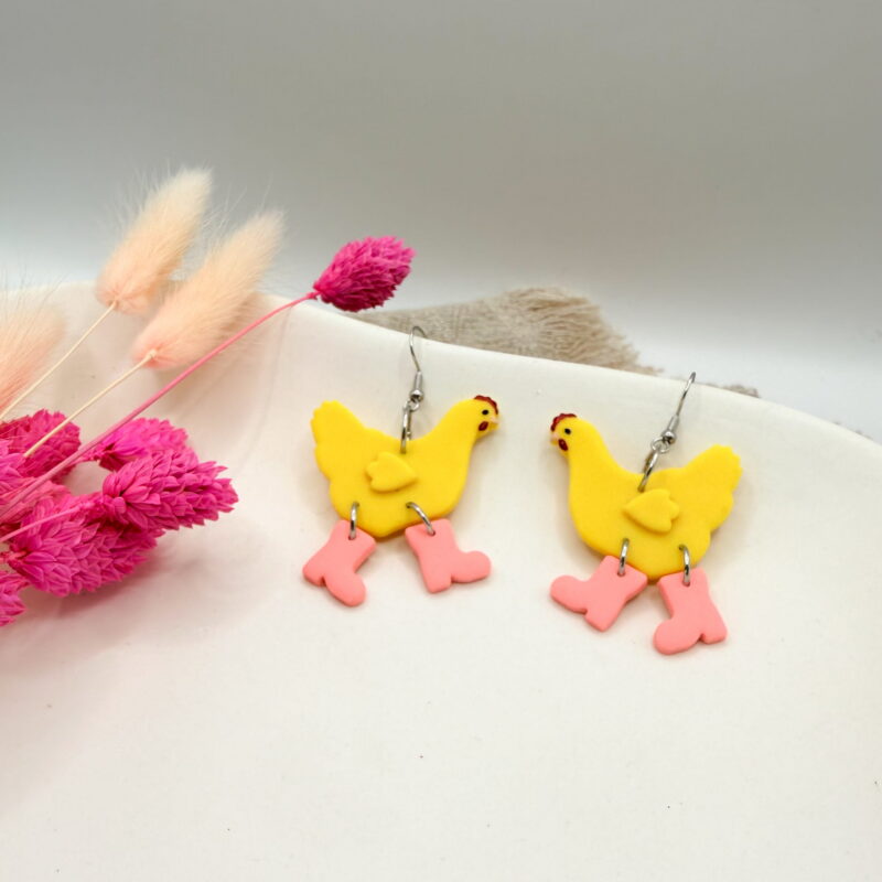 Wilde Hühner Ohrringe – Bild 25