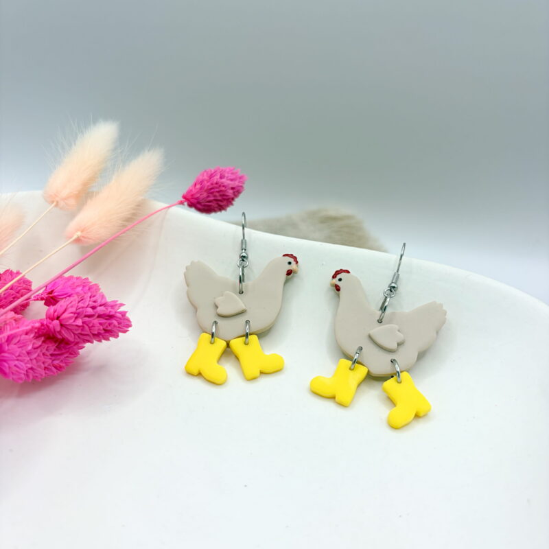 Wilde Hühner Ohrringe – Bild 23