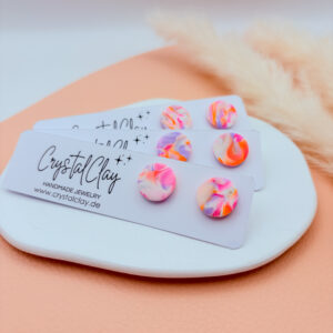 Einzelstücke Mara Ohrstecker - Farbmix mit kaum Gold